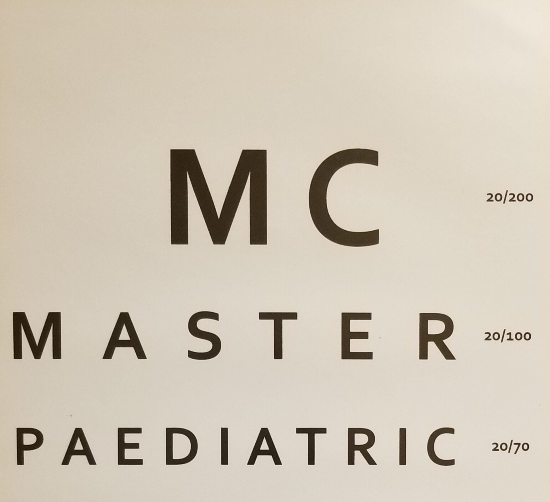Master paediatric
